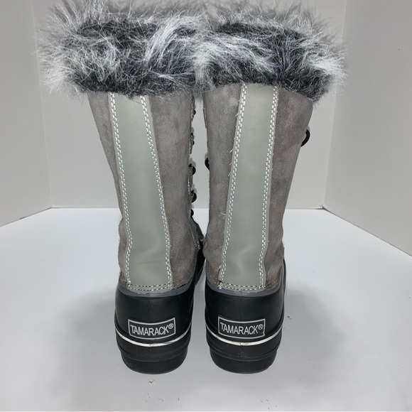 Tamarack Gray Madison Suede Lined Winter Boots - Picture 8 of 11